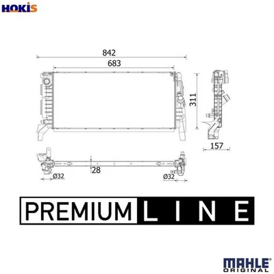 RADIATOR ENGINE COOLING CR 2201 000P FOR MINI BMW X1/Van/F48 X2/SUV/F39 2.0L - Image 1 of 4