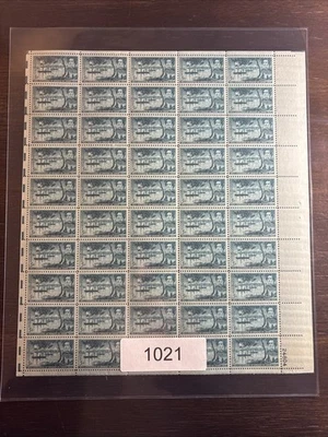 1021 US Mint Sheet, 5 Cent Opening Of Japan Centennial, Matthew C Perry, Mint NH - Image 1 of 3