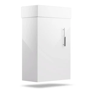 Waschtisch mit Unterschrank 40 cm Aufsatz Waschbecken Badezimmerschrank Weiß  - Bild 1 von 8