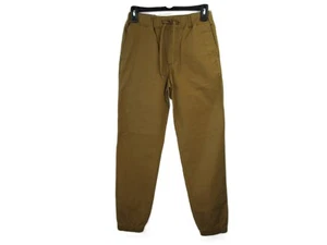 Goodfellow & Co Mens Athletic Slim Fit Chino Khaki Jogger Style Activewear Pants - Picture 1 of 8