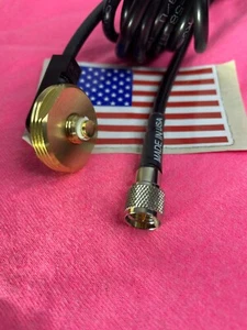 NMO 3/8" à 3/4 pouces support trou d'antenne avec mini connecteur UHF 14' RG-58/U - Photo 1/1
