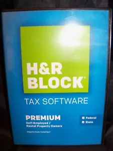 2015 H & R Block Premium Self Employed Rental Tax Software 2015 PC CD Opened box - Picture 1 of 7
