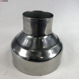 Universal Stainless Steel T201 Exhaust Piping Reducer 2" to 4", 3.5" Length - Picture 1 of 5