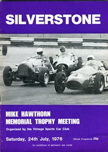 Silverstone Mike Hawthorn Memorial 24 de julio de 1976 programa oficial del evento - Imagen 1 de 1