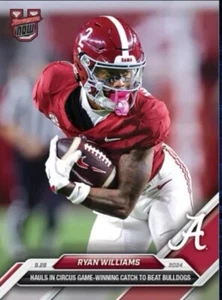 2024 Topps Now #19 Ryan Williams Alabama Crimson Tide Football Card - Picture 1 of 1