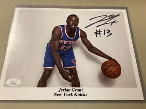 Jerian Grant Autographed 8x10 Picture New York Knicks JSA certified