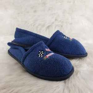 NASCAR blaue bequeme Slipper Hausschuhe Herren große Größe 11-12,5 - Bild 1 von 6