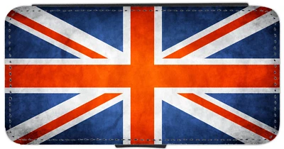 Union Jack/Britian/GB flag Grunge iPhone/Pixel/Galaxy Printed Flip/Wallet Case - Image 1 of 4