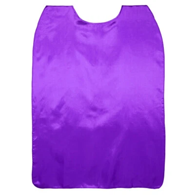 Capa de superhéroe satinado púrpura brillante de 26" - Disfraz para niño niño pequeño fiesta de cumpleaños Foto 1 de 3