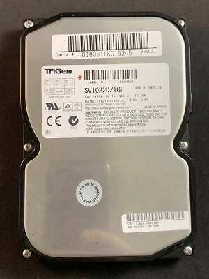 TriGem Samsung SV1022D/TGE 10.2GB IDE Hard Drive - Image 1 of 2