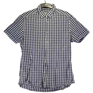Mexx Mens Casual Shirt Size M Multicoloured Gingham Short Sleeve Collared - Picture 1 of 8