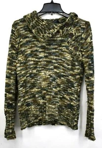Axcess A Liz Claiborne Company Womens Brown Draped Collar Long Sleeve Pullover L - Picture 1 of 8