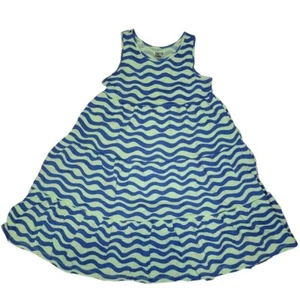 Spotted Zebra Girls Blue & Green Sleeveless Tank Dress Size XL New - Picture 1 of 9