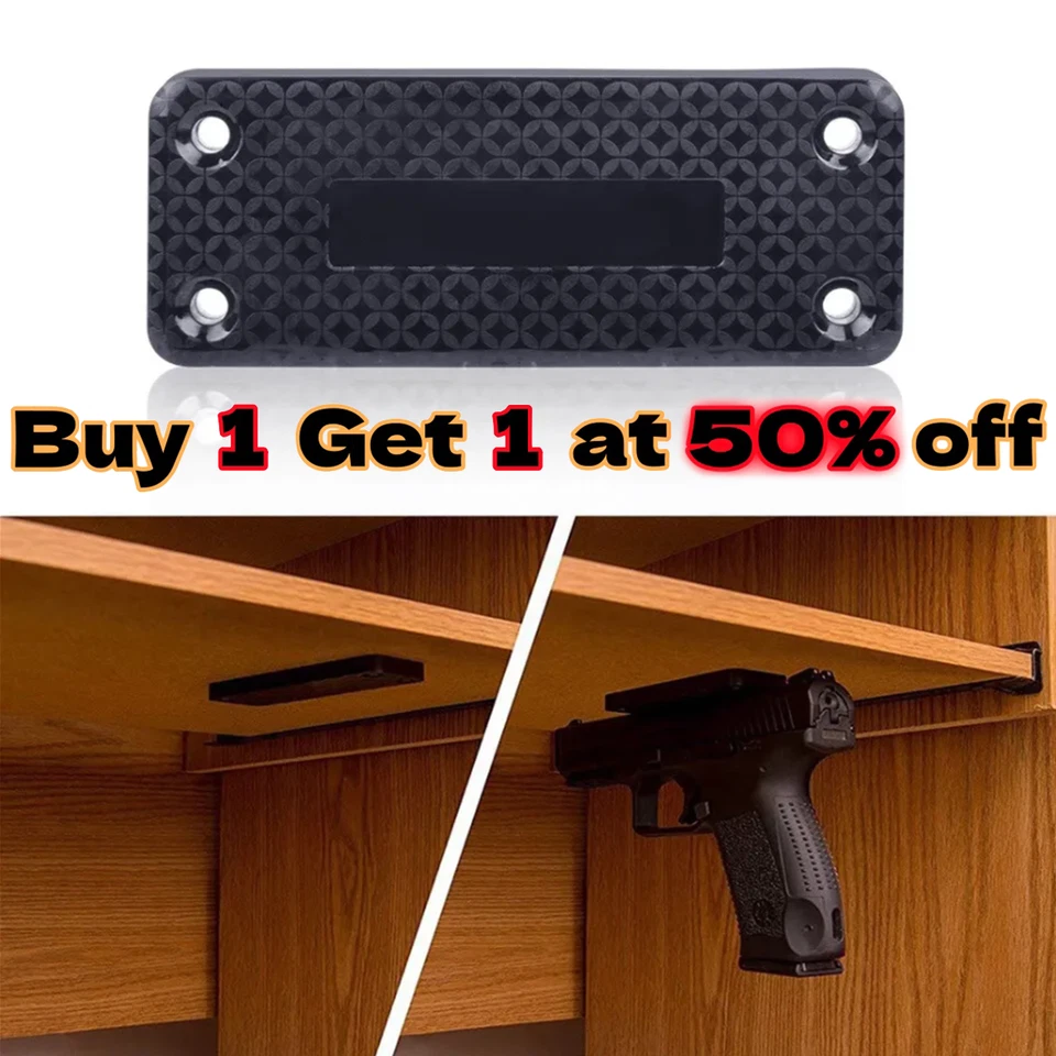 Magnetic Gun Holder Magnet Mount under Desk Pistol Concealed Magnetic Holster US - Image 1 of 4