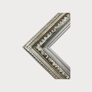 8 X 10 In stock ready to ship, Classic compo ornate wood frame, silver leaf - Picture 1 of 11