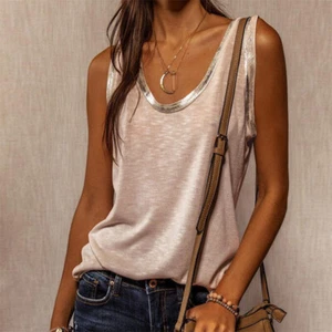 Ärmelloses Damen-T-Shirt Urban Topa Sommermode Breite lockere Weste - Bild 1 von 14