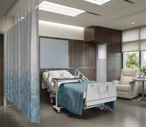 1 Privacy Curtain HOSPITAL CLINIC Cubicle 72" x 84" TAN Hook Attachment FREESHIP - Picture 1 of 4