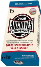 2020 Topps Archives Snapshots Baseball Sealed Hobby Box/Pack 1 Auto NEW