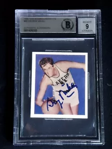 Tarjeta de novato firmada por George Mikan 1948 Bowman 1990 reimpresión #69 autógrafo Beckett - Imagen 1 de 5