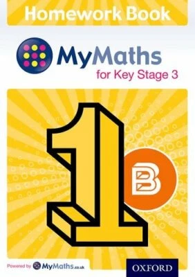 Mymaths for Ks3 Homework Book 1b Single by Ledsham Book The Fast Free Shipping - Image 1 of 2