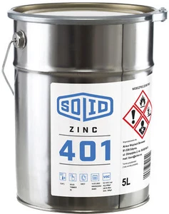 Solid 401 Schiffbaufarbe Farbe Zinc Grundierung Metall Maschinen Grau 5L - Imagen 1 de 7