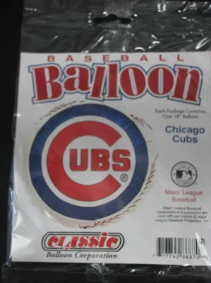 ANAGRAM MLB Chicago Cubs 18" round mylar balloon Baseball party