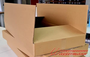 Stabiler Flachkarton 116 x 56 x 10cm für Plattenmaterial, Gemälde uvm. - Bild 1 von 3