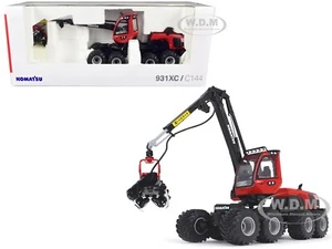 KOMATSU 931XC.3 HARVESTER RED & BLACK 1/32 DIECAST MODEL BY FIRST GEAR 10-4239 - Picture 1 of 7