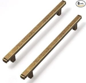 Goo-Ki Cabinet Brass Pull Handles 6 ct. 6-1/4" - Picture 1 of 9