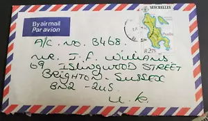 Seychelles, nice 1982 cover to United Kingdom - Picture 1 of 2