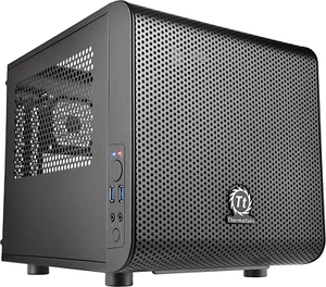 Core V1 SPCC Mini ITX Cube Gaming Computer Case Chassis, Interchangeable Side Pa - Picture 1 of 12