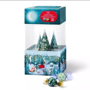M&S The Magical Snowing Chocolate Forest Milk Truffle Light Up Box 200g - Picture 1 of 4