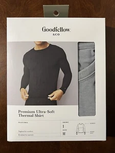Goodfellow & Co Premium Ultra-Soft Tagless Thermal Gray Shirt - M - Picture 1 of 2