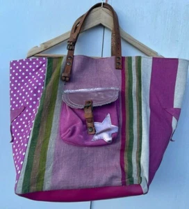 Sac a mains Pomponette Tissus et cuirs  - Imagen 1 de 3