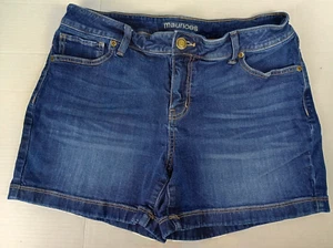 Maurices Women's Size 14 Dark Denim Shorts - Picture 1 of 9