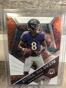 2020 Mosaic Will to Win Lamar Jackson Insert Card #WW2 - Picture 1 of 6