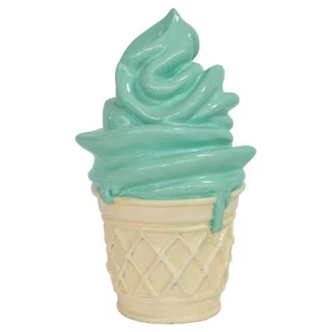 Adorno de cono de helado batido como nuevo de 7,5" decoración del hogar escultura peculiar - Imagen 1 de 6