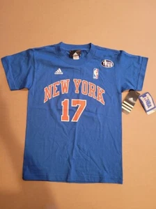 New. Adidas NBA New York Knick's #17 LIN. boy's T-shirt. Size S - Picture 1 of 4