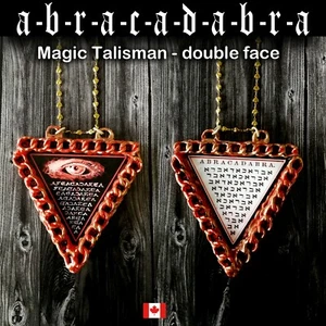 magic talisman good luck amulet lucky pendant necklace lariat locket abracadabra - Picture 1 of 24