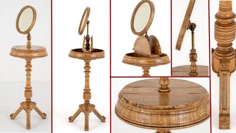 Victorian Shaving Stand Ash 1890 Cover