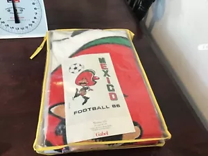 Vintage Rare Mexico 1986 Football Blanket - Picture 1 of 2
