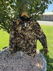Field Staff Forest Floor Camo Jacket MensXL Hooded Full Zip Water And Windproof - Picture 1 of 10