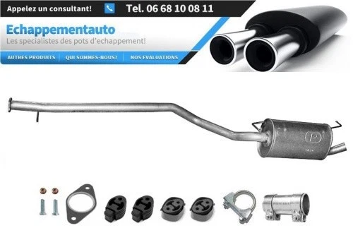 Ford Tourneo Connect 1.8 04–13 SWB Silencieux central avec homologation E - Photo 1/1
