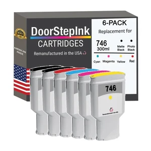 DoorStepInk Compatible Ink Cartridges For HP 746 300mL 6Pk-USA - Picture 1 of 6