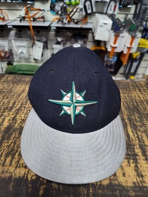 Sombrero ajustado de lana New Era 5950 vintage años 90 Seattle Mariners 7 1/8 hecho en EE. UU. Foto 1 de 4