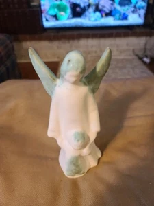 McCarty's Pottery Angel Mother & Child Figurine Mississippi Pottery White - Picture 1 of 10