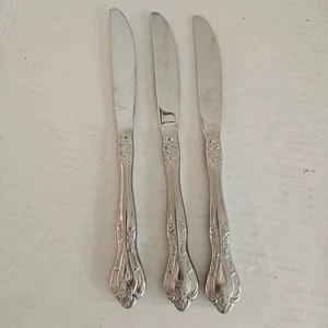 Royal Prestige by Oneida Set Of 3 Hollow Handle Dinner Knives 9" - Picture 1 of 8