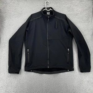 The North Face Full Zip Jacket Mens Large Soft Stretch Black Fleece Lined - Picture 1 of 15