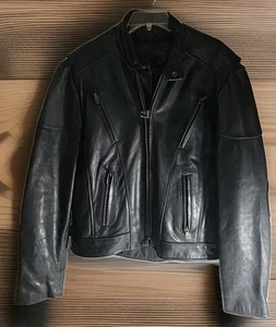 Iron Hides 40 dicke Lederjacke Biker Motorradjacke belüftet, Innenfutter - Bild 1 von 14