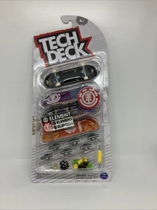 Juego de 4 diapasones Tech Deck Element DLX Spinemaster nuevos en caja - Imagen 1 de 6